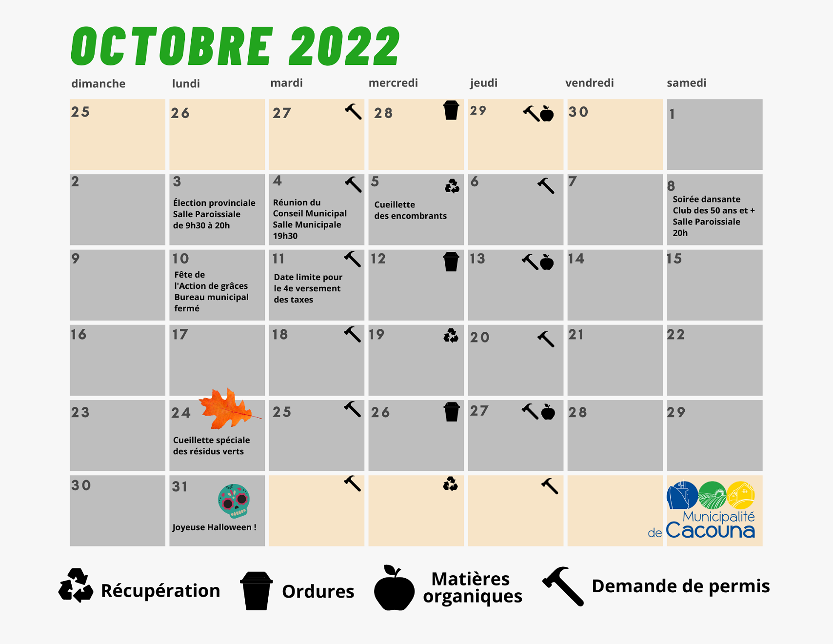 calendrier octobre 2022- page1