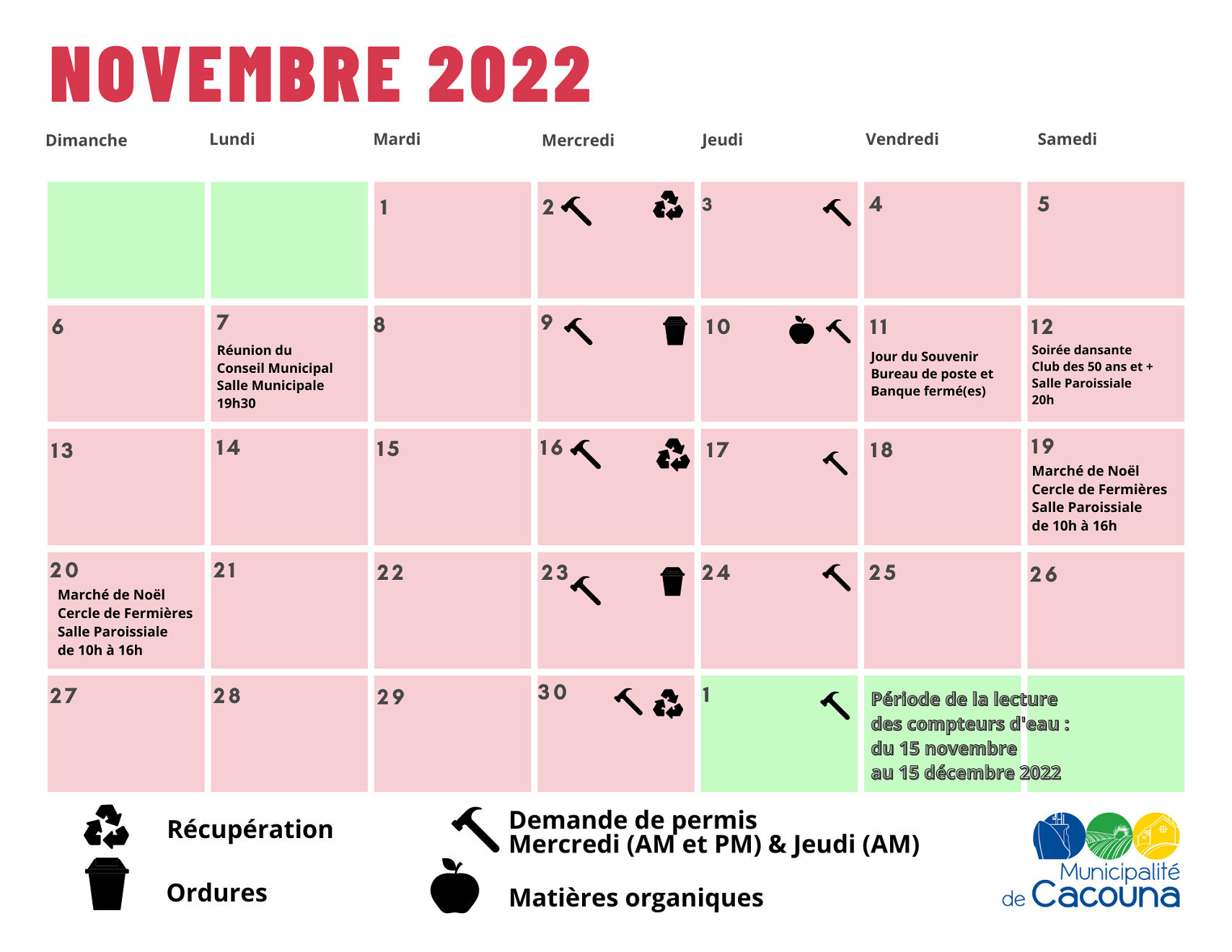 calendrier novembre 2022 - page 1