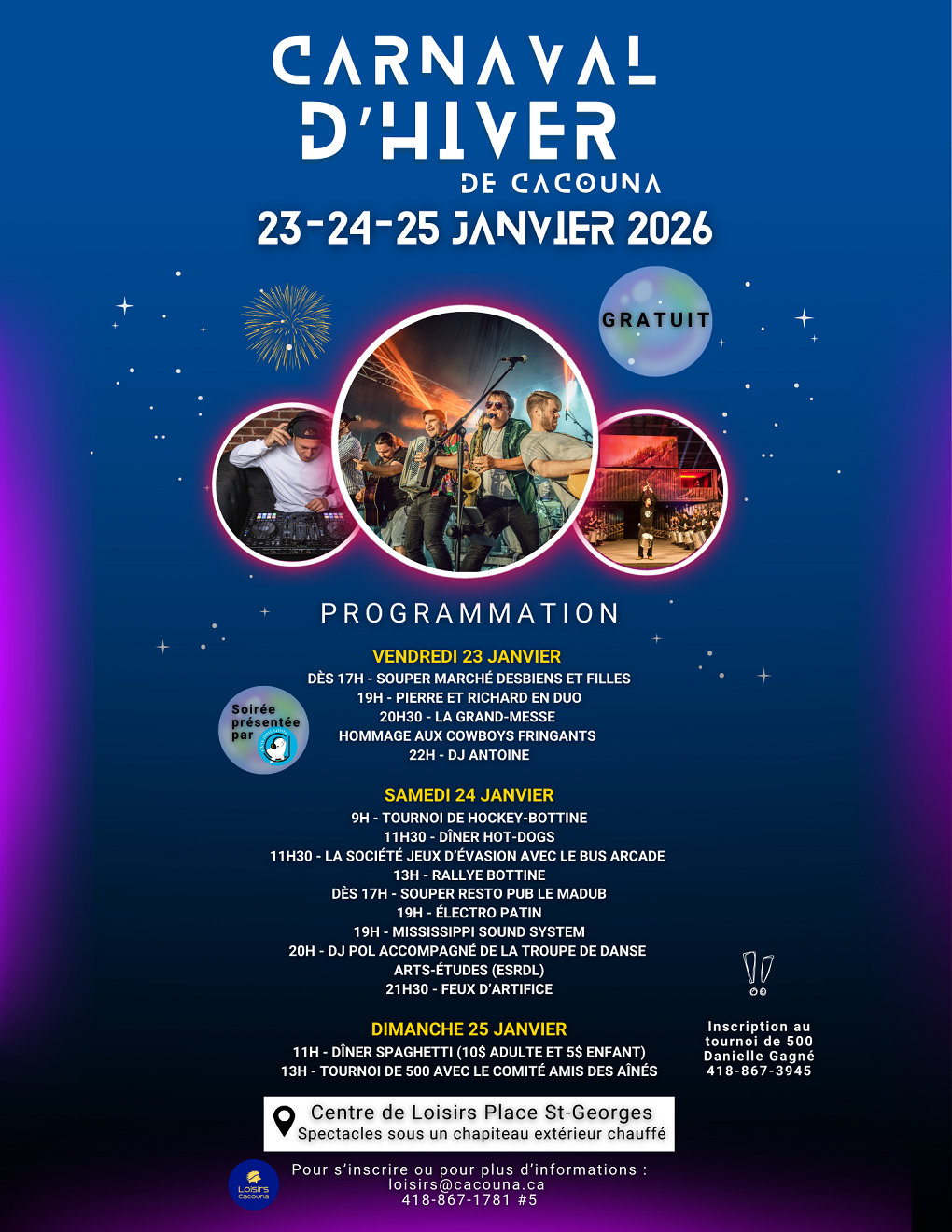 Affiche Carnaval 2026 (Auteur : Laura Chénard)