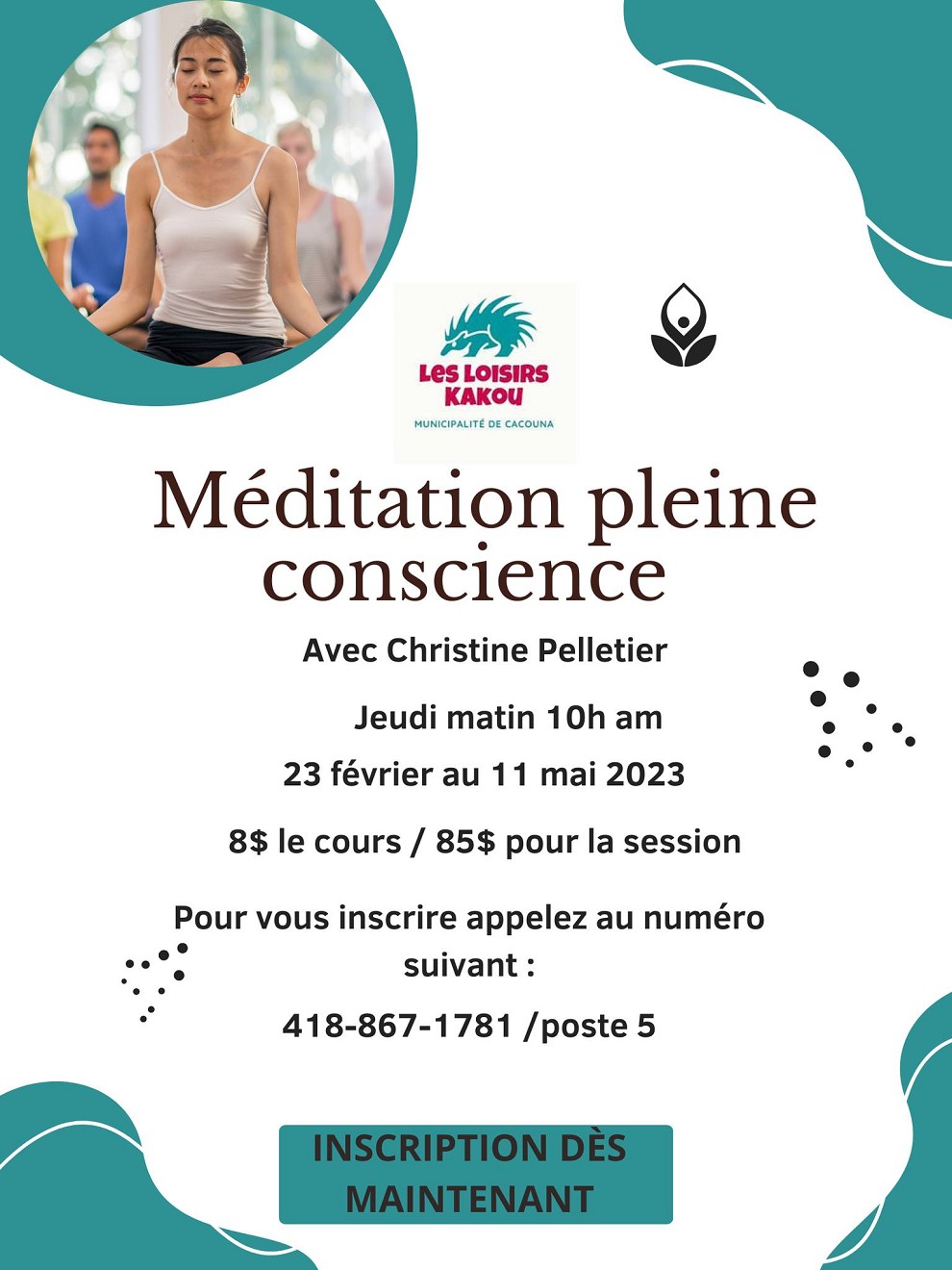 Cours - Méditation Pleine Conscience