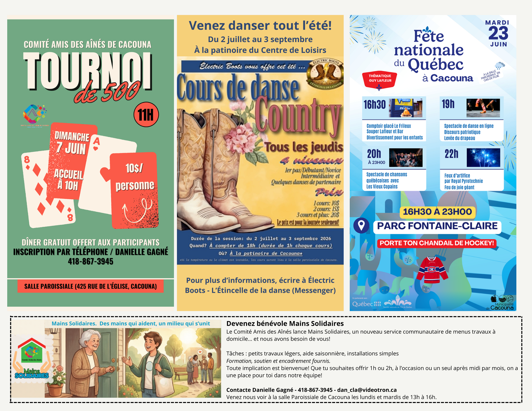 Calendrier Juin 2026 Verso